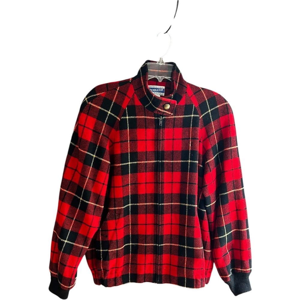 Vintage Pendleton red plaid jacket Sz M